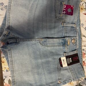 Light Blue Denim Shorts
